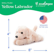 The Petting Zoo Yellow Labrador Dog Stuffed Animal Plushie, Scoopz, 8 in | Yellow Labrador Dog Wildlife Animals by Zoologee. Great Toys for Girls and Boys. Plush Gifts for Kids