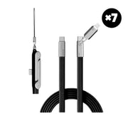 🤍New Ultimate 240W Ultra-Fast Charging Cable with 360° Rotating Stealth Phone Stand