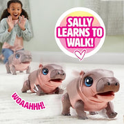 FurReal Sally The Silly Hippo Interactive Plush, Learns to Walk