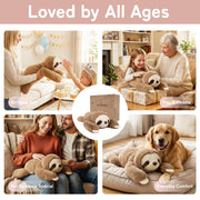Niuniu Daddy Weighted Stuffed Animals, 20 in 3.3 lbs, Sloth Calming Plush | Heavy sensory lap pad, lying body pillow for sleeping, machine wash, huggable gift for kids and adults