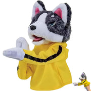 Kung Fu Husky, Punching Puppet, Dog Hand Puppet | Boxing Puppets, Kung Fu animal Toy Husky Gloves with Sounds and Boxing Action, Boxing Puppet for Kids & Gifts.