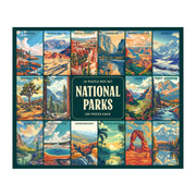 RoseArt - National Parks Jigsaw Puzzle Box Set - 16 Mini Puzzles, 100 Pieces Each - Colorful Puzzle Gift Set for Adults