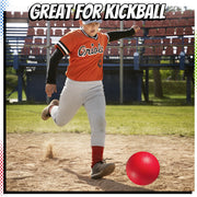 8.5-Inch Kickball Playground Balls for Kids & Adults (6-Pack) | Rubber Kickballs for Kickball, Dodgeball, Four Square, Handball, PE Class, School, Gym, Recess, Backyard & Outdoor Games