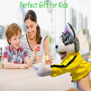 Kung Fu Husky, Punching Puppet, Dog Hand Puppet | Boxing Puppets, Kung Fu animal Toy Husky Gloves with Sounds and Boxing Action, Boxing Puppet for Kids & Gifts.