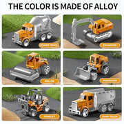 NIPLOOOW Kids Boys Construction Truck Vehicle Toy Set with Play Mat and Die-Cast Toy Car, Transport Carrier Truck for Kids 3-5, Birthday Gifts Toys for 3-8 Year Old Boys