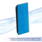 Aqueon Aquarium Algae Scraper, Fish Tank Magnetic Glass Cleaner for Glass/Acrylic, Small