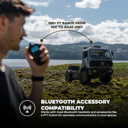 Midland MXT295 15W MicroMobile GMRS Two-Way Radio with Bluetooth Mic | Wireless Bluetooth Mic, IP67 Waterproof, 99 Channels, 8 Repeater Channels, PA and Intercom, NOAA Weather Alert