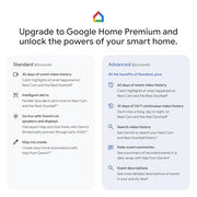 Google Nest Cam Outdoor (Wired, 2nd Gen) - Security Camera - 2025 - Snow | 2K video, motion detection, color night vision, 2-way audio, works with Google Home and Gemini, weather resistant