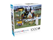 Buffalo Games - Charles Wysocki Know It All - 1000 Piece Puzzle for Adults | Story-Rich Folk Art Village Scene, Precision-Cut Snap Fit, Poster Included, 1000 Piece Puzzle for Adults, Jigsaw Puzzles
