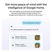 Google Nest Cam Outdoor (Wired, 2nd Gen) - Security Camera - 2025 - Snow | 2K video, motion detection, color night vision, 2-way audio, works with Google Home and Gemini, weather resistant