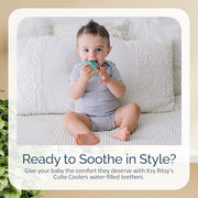 Itzy Ritzy Water-Filled Teethers for Teething Relief, Set of 3 Green Cactus