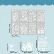 Christmas Village Window Clings