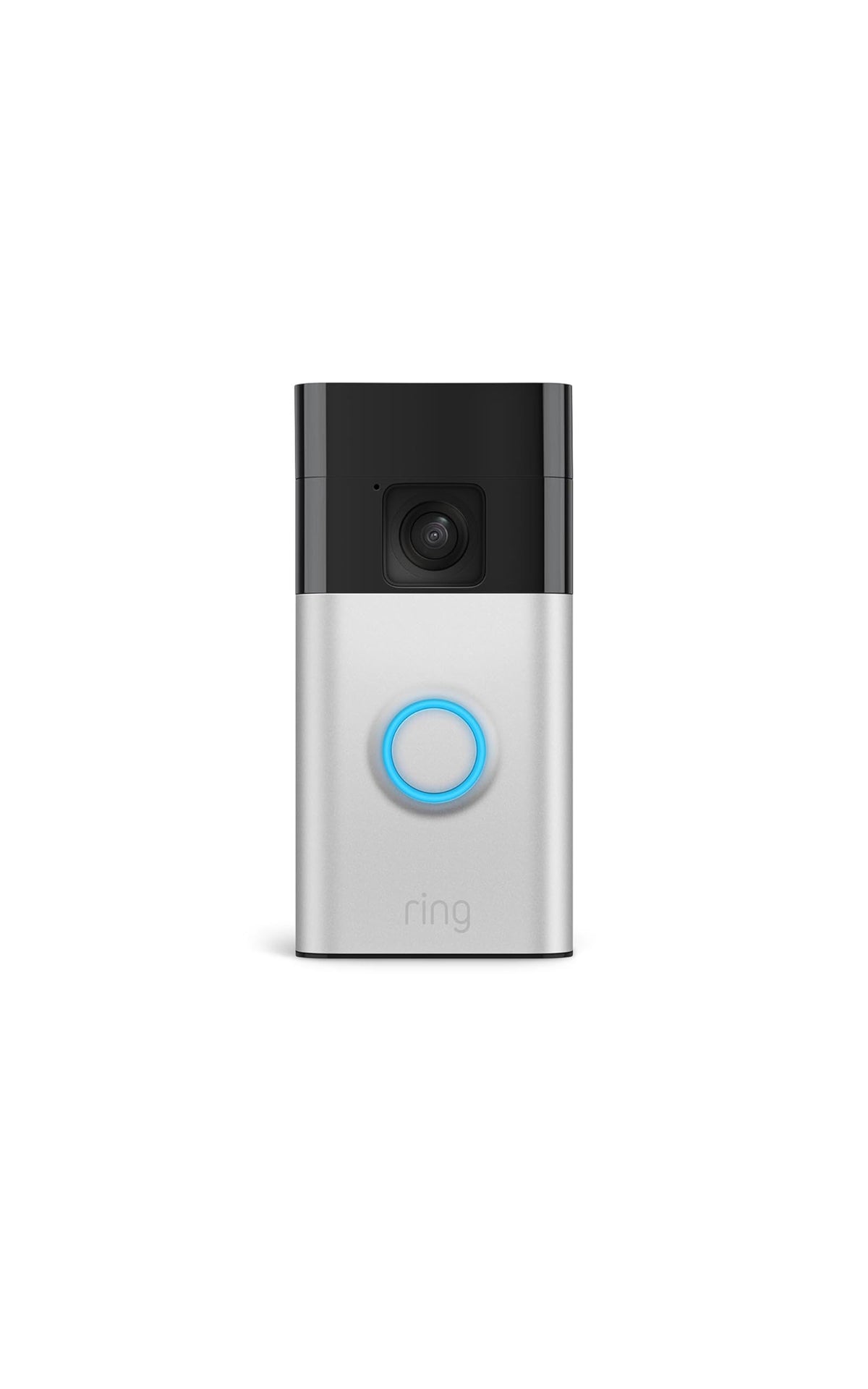 Ring Battery Doorbell, Home or business security with Head-to-Toe video, Live View with Two-Way Talk, and Motion Detection & Alerts, Satin Nickel