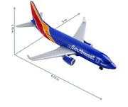 Daron Southwest Single Plane Die-cast Toy Model Airplane | Officially licensed, highly detailed, made for ages 3 and up, rolling wheels, no assembly required, includes plastic parts