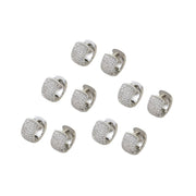 Zircon-Studded Men's Earrings