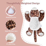 Niuniu Daddy Weighted Stuffed Animal, 20 in 3.3 lbs, Leopard Calming Plush | Heavy sensory lap pad, lying body pillow for sleeping, machine wash, huggable plushies, soothing gift for kids and adults
