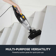 Eureka Blaze Stick Vacuum Cleaner, Powerful Suction 3-in-1 Small Handheld Vac with Filter for Hard Floor Lightweight Upright Home Pet Hair, Dark Black