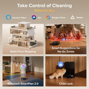 roborock 2026 New Qrevo S Pro Robot Vacuum and Mop, 18,500Pa Suction | Multifunctional Dock with 167℉ Mop Self-Cleaning, Smart Obstacle Avoidance, Anti-Tangle Brush, Liftable Spinning Mop, Black
