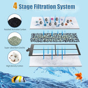 Zuqqony 15 Pack PF-S Filter Cartridges Compatible with Silenstream PF10 Power Filters, Remplacement Aquarium Carbon Cartridge with Zeolite
