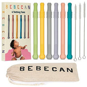 Bebecan Teething Sticks for Babies 36+ Months – Super Soft Silicone Teething Aids, Infant Oral Soothing Relief Back Molars, Multicolor 6-Pack