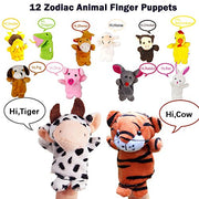 Sealive 22-Piece Animal Finger Puppets, Plush Finger Toys for Kids Ages 3+ | for toddler ages 3+, storytelling, pretend play, puppet shows, with 22 soft animal characters for books and classrooms