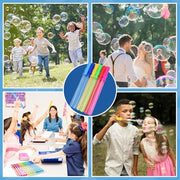 JOYIN 14.6’’ Big Bubble Wands for Kids, 6 PCS Bubble Wand with Refill Solution for Summer Toy Party Favor, Outdoors Toy Activity, Easter Basket Stuffers, Birthday Gift
