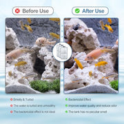Zuqqony 15 Pack PF-S Filter Cartridges Compatible with Silenstream PF10 Power Filters, Remplacement Aquarium Carbon Cartridge with Zeolite