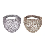 Plum Blossom Hollow Beaded Wide Headband