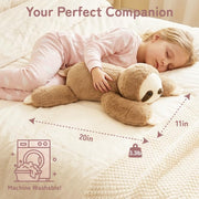 Niuniu Daddy Weighted Stuffed Animals, 20 in 3.3 lbs, Sloth Calming Plush | Heavy sensory lap pad, lying body pillow for sleeping, machine wash, huggable gift for kids and adults