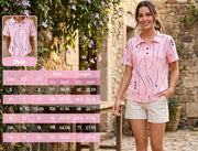 polo-collar-line-button-blouse