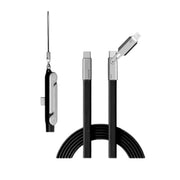 🤍New Ultimate 240W Ultra-Fast Charging Cable with 360° Rotating Stealth Phone Stand
