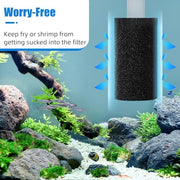AQUANEAT 6-Pack Pre-Filter Sponge for Aquarium Shrimp Fry Fish Tank Filter 0.8” Intake, Replacement Foam Cover