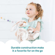 Melissa & Doug Burrow Bunny Stuffed Animal Plushie with Big Feet, Floppy Ears & Fluffy Tail, Adorable Pretend Play Toddler Toys for Girls & Boys 3+