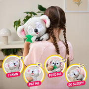 LITTLE LIVE PETS My Baby Koala Kiki, Koala Stuffed Animal | Interactive plush with 40+ sounds and reactions, blinking eyes, yawning, and a 2-in-1 eucalyptus leaf teether
