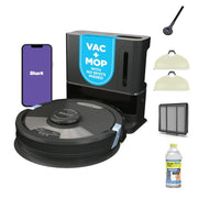 Shark Matrix Plus Robot Vacuum & Mop Combo, 60-Day Self-Emptying, AV2610WA | Matrix Clean Navigation for Carpet, Hard Floors & Pet Hair, HEPA, Sonic Mopping, Anti-Hair Wrap, LiDAR Mapping, Wi-Fi Control
