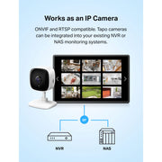 Tapo 1080P Indoor Security Camera, Baby Monitor, Dog Camera, Wired, C100 | Motion Detection, 2-Way Audio, Siren, Night Vision, Cloud & SD Card Storage, Works w/Alexa & Google Home
