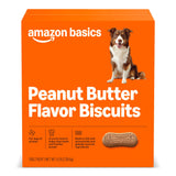 Amazon Basics Crunchy Dog Biscuits Peanut Butter Flavor Dog Treats 5 lb. Box