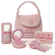GUND Baby My First Purse 5-Piece Sensory Plush Toy Playset for Babies | Inspires Imaginative Play and Early Sensory Discovery, Interactive Play Boosts Motor Skills and Auditory/Tactile Development