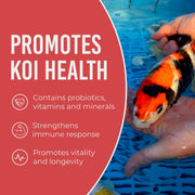 Blue Ridge Koi Platinum Pro 41% Protein Fish Food, 3/16" Pellets, 4.5 lb | Floats, softens fast; Spirulina & Canthaxanthin color support; probiotic-enriched; warm-season formula
