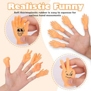 30 pcs Tiny Hands Finger Puppets, Mini Hands Little Small Hands mini Thing Gag Performance Funny Fingers for Puppet Show Gifts Classroom Prizes Party Favors for Kids (7 Styles)