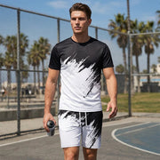 👕 LIMITED-TIME 49% OFF! 💥 Men's Summer Dynamic Print Casual Set – 3D Brushstroke, Soft Fabric, Ergonomic Fit ✨