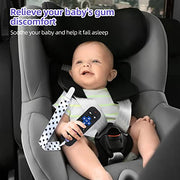 Chuya Baby Teether Toy Chew Toys for Babies 3-24 Months | TV Remote Control Shape Teething Relief for Infants (Black)