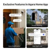 Aqara 2K Indoor/Outdoor Security Camera G100, HomeKit Secure Video, White | 2-Way Audio, Spotlight Color/IR Night Vision, AI Detection, 140° FOV, Wi-Fi 6, Supports HomeKit, Alexa, Google and IFTTT
