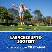 Stomp Rocket Ultra, High-Flying Rocket Launcher for Kids, 4 Rockets | Fun Outdoor Toys for Boys & Girls, Ages 5 & Up - Soft Foam Tipped Blaster Set Soars Up to 200ft - STEM Toys for Outside Play