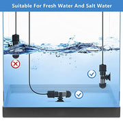 hygger Small Aquarium Betta Heater, Submersible Fish Tank Heater 10W/25W/50W/100W with LED Digital Display, Suitable for Marine Saltwater and Freshwater up to 5/10/16/26 Gallon