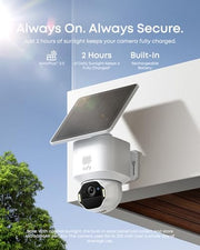 eufy Security SoloCam E42, 4-Cam Kit, 4K Solar Security Camera | AI Facial Recognition & Motion Tracking, Strobe Light, Pan & Tilt, Solar Powered, Built-in Local Storage (Up to 16TB)