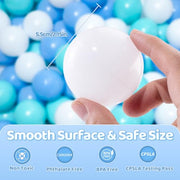 MoonxHome Ball Pit Balls for Toddlers, BPA Free Crush Proof Plastic Toy Balls for Ball Pit, Children's Pool Water Toys, Macaron Ocean Balls for Play Tent 2.15 Inch Pack of 100 200 500 800 1000
