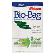 Tetra Whisper Bio-Bag Medium Filter Cartridges for Aquariums, 3 Count | Ready to Use, Fits Tetra Whisper Fish Tank Filters 5-10 Gal, PF-10, IQ 10, Replace Monthly