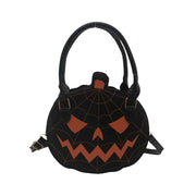 Halloween Pumpkin Color-Block Shoulder Bag
