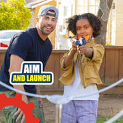 CrunchLabs by Mark Rober, Turbo Trick Paper Airplane, Fold, Launch, Fly | Launcher kit with 5 flight designs, 3 power bands, and QR how-to videos for experimenting with airplanes
